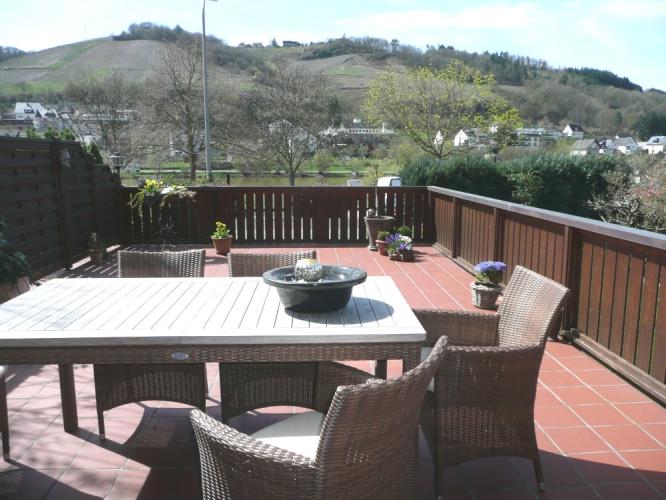 Terrace with Mosel views