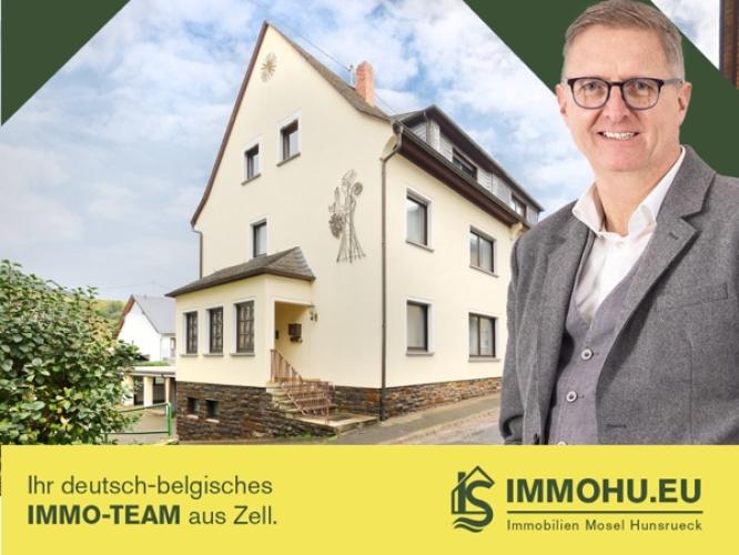 Large house with double garage and garden in a quiet and flood-free location in Bremm