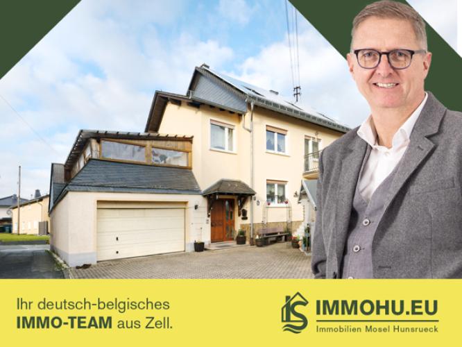Partly rented, well-kept two-family house in central location in Hahn (Hunsrück)